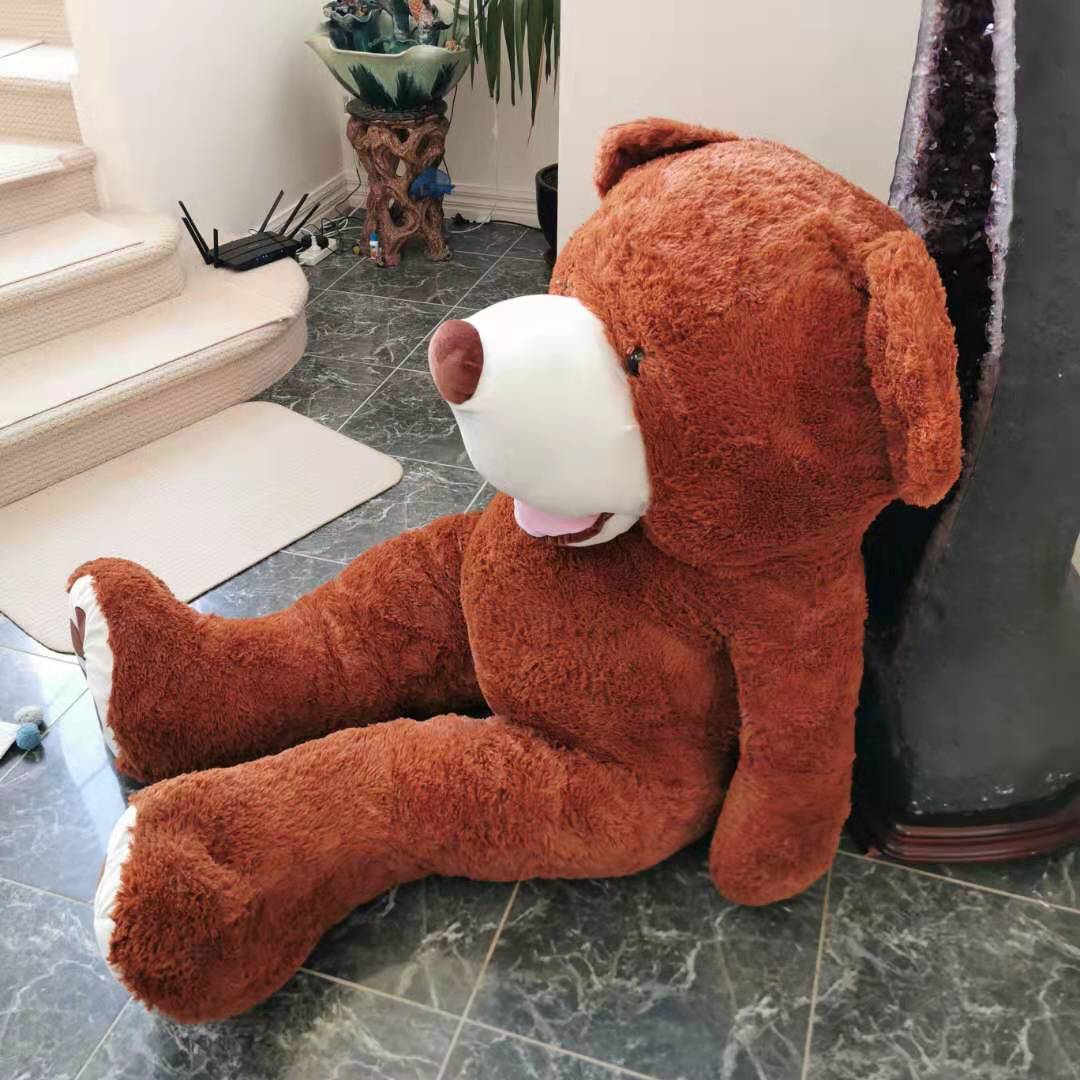 Giant Teddy Bear 160cms extra fat--dark brown